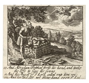 Hagar and the Sacrifice of Isaac (State 2) by Wenceslaus Hollar